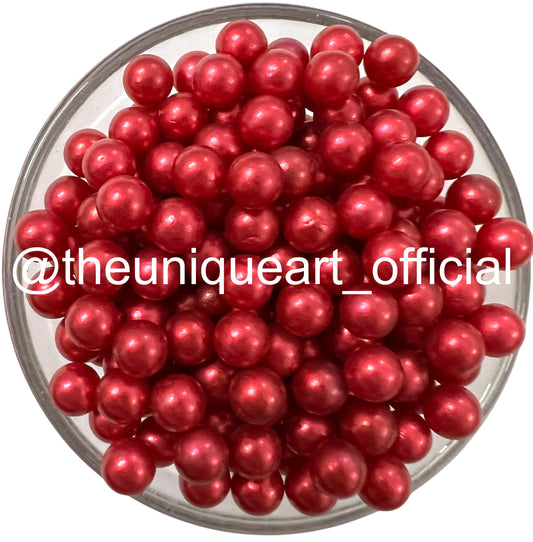 Maroon High Quality 6mm No Hole Beads