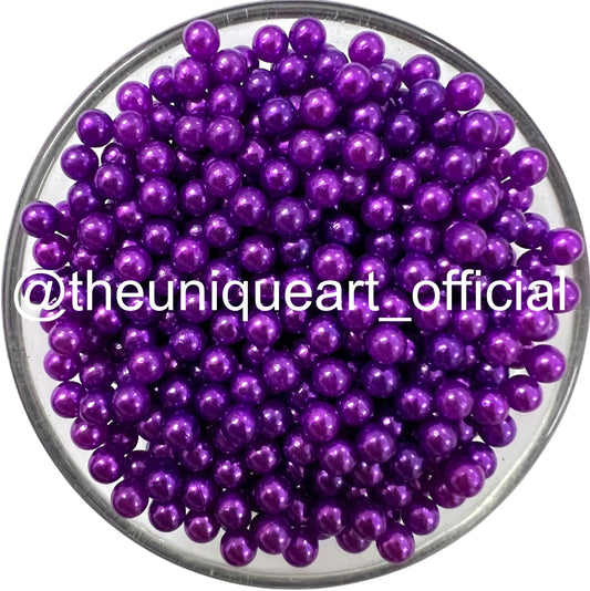 4mm Purple High Quality No Hole Beads