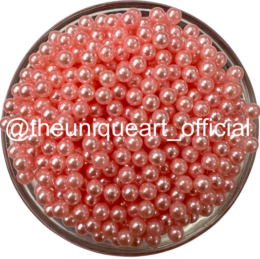 4mm Pink High Quality No Hole Beads