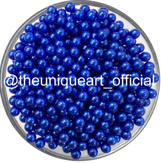 4mm Blue High Quality No Hole Beads