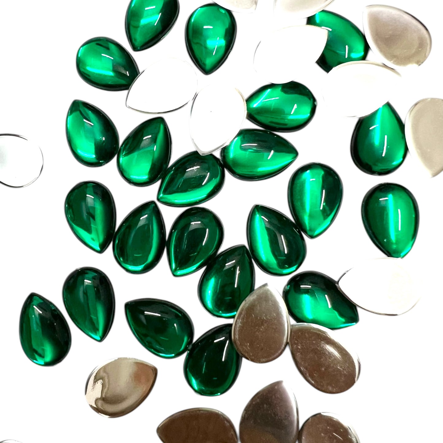 Green 10x14 Drop Acrylic Flat Base