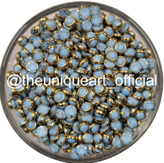 Pastel Blue 4mm Round