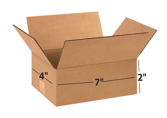 High Quality Corrugated Box 7x4x2 Inch