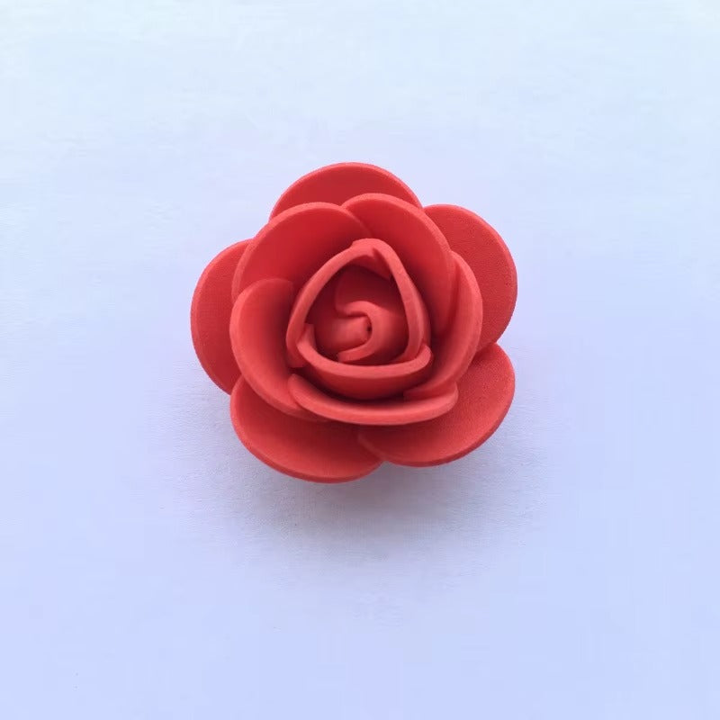 Red Foam Rose Flower 3cm