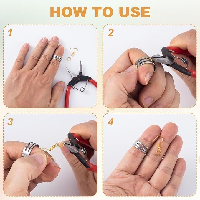 Jump Ring Opener Tool, 18mm x 9mm, Jewelry Making Finger Protector