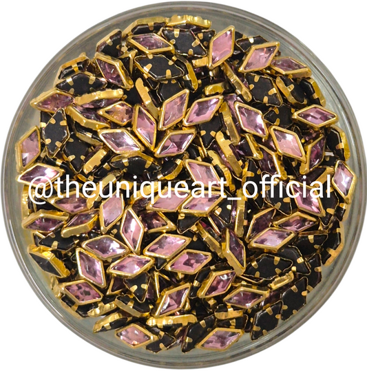 Light Pink 8x4 Diamond Glass