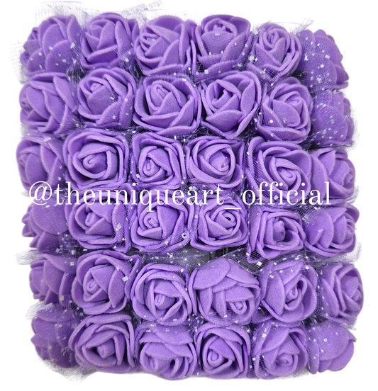 Foam Flower Purple (6pcs)