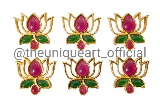 8 Petal T/P Lotus Rani & Green