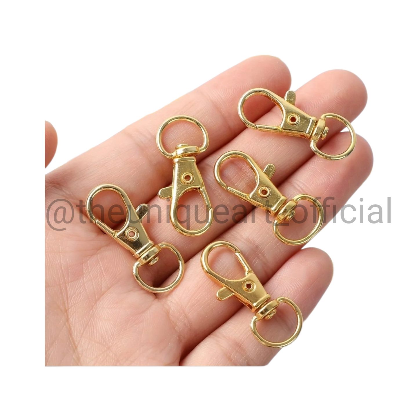 Gold Swivel Lobster Clasps: Alloy Key Chain Purse Clip