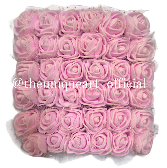 Foam Flower Light Pink (12pcs)