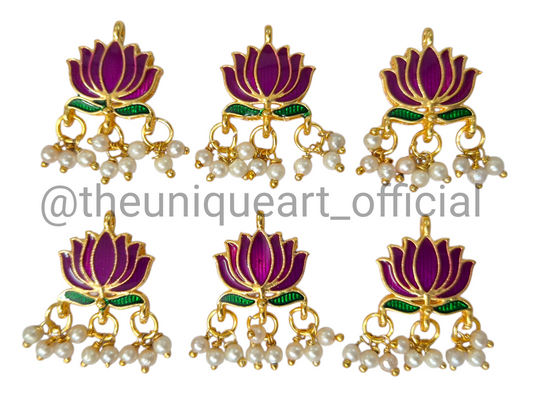 Purple Meena Lotus with Loreal