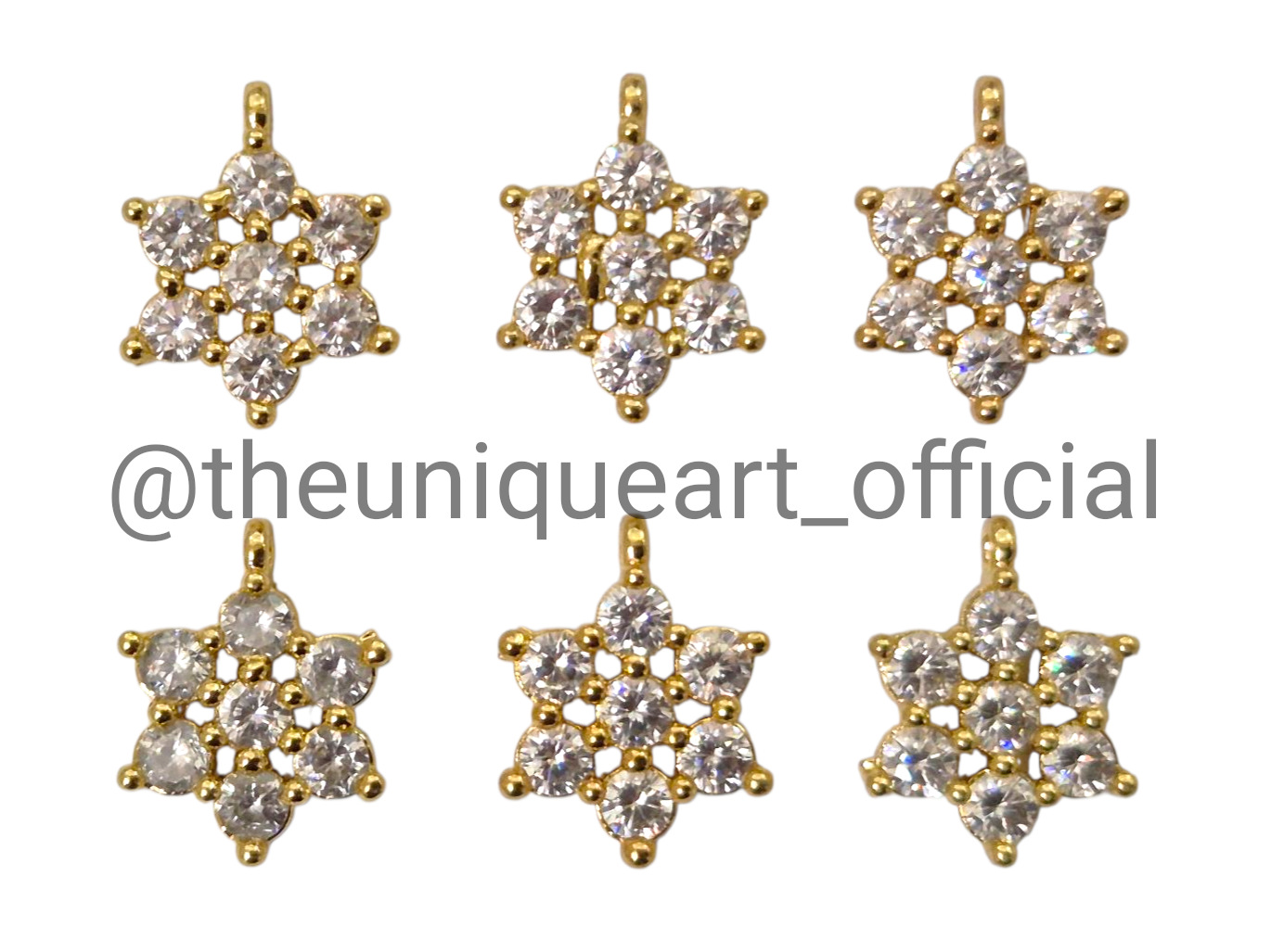 Single Loop Star White High Quality AD Stone