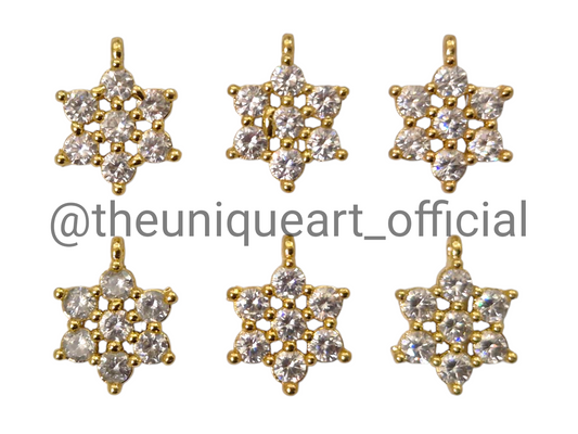 Single Loop Star White High Quality AD Stone