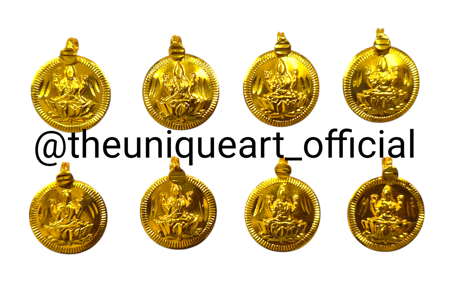 Premium Laxmi Coin with Loop Gold Plated