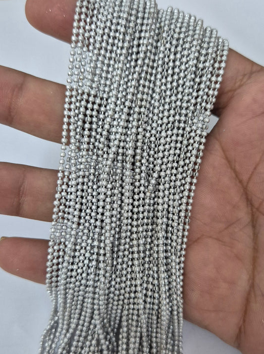 1.5mm Silver Ball Chain
