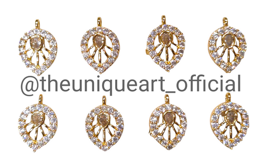 Drop Silver T/P Zircon High Quality AD Stone