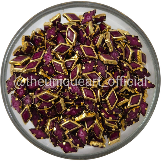SP Maroon Diamond 4x8mm