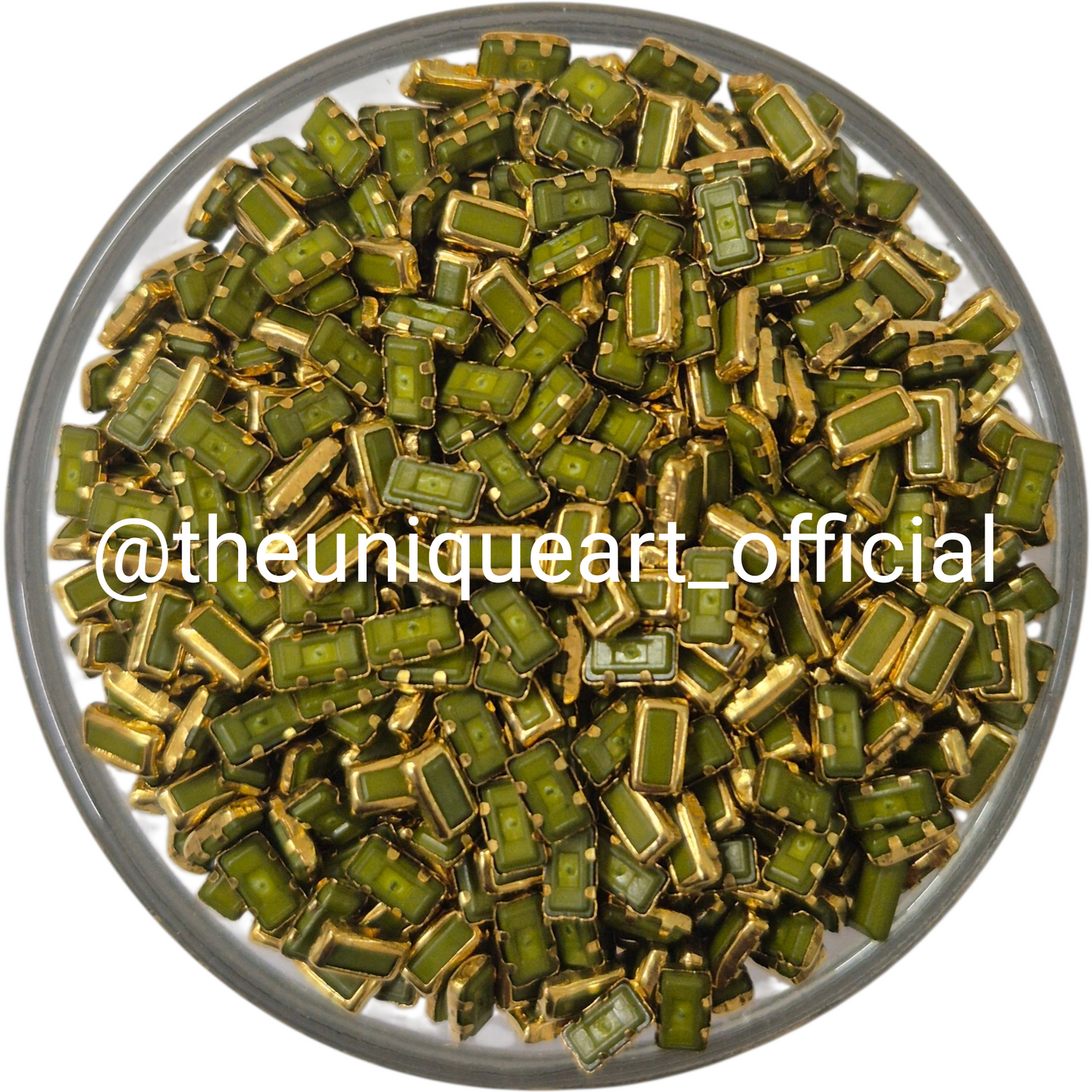 SP Olive Green 2.5x5 Small Rectangle