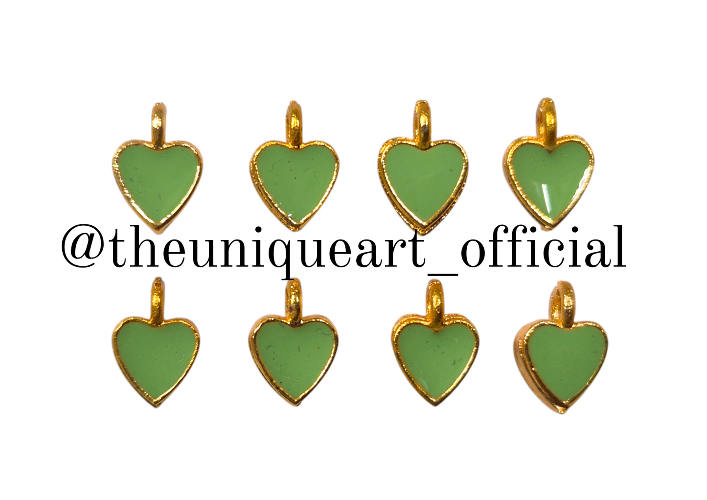 Heart Light Green with Loop