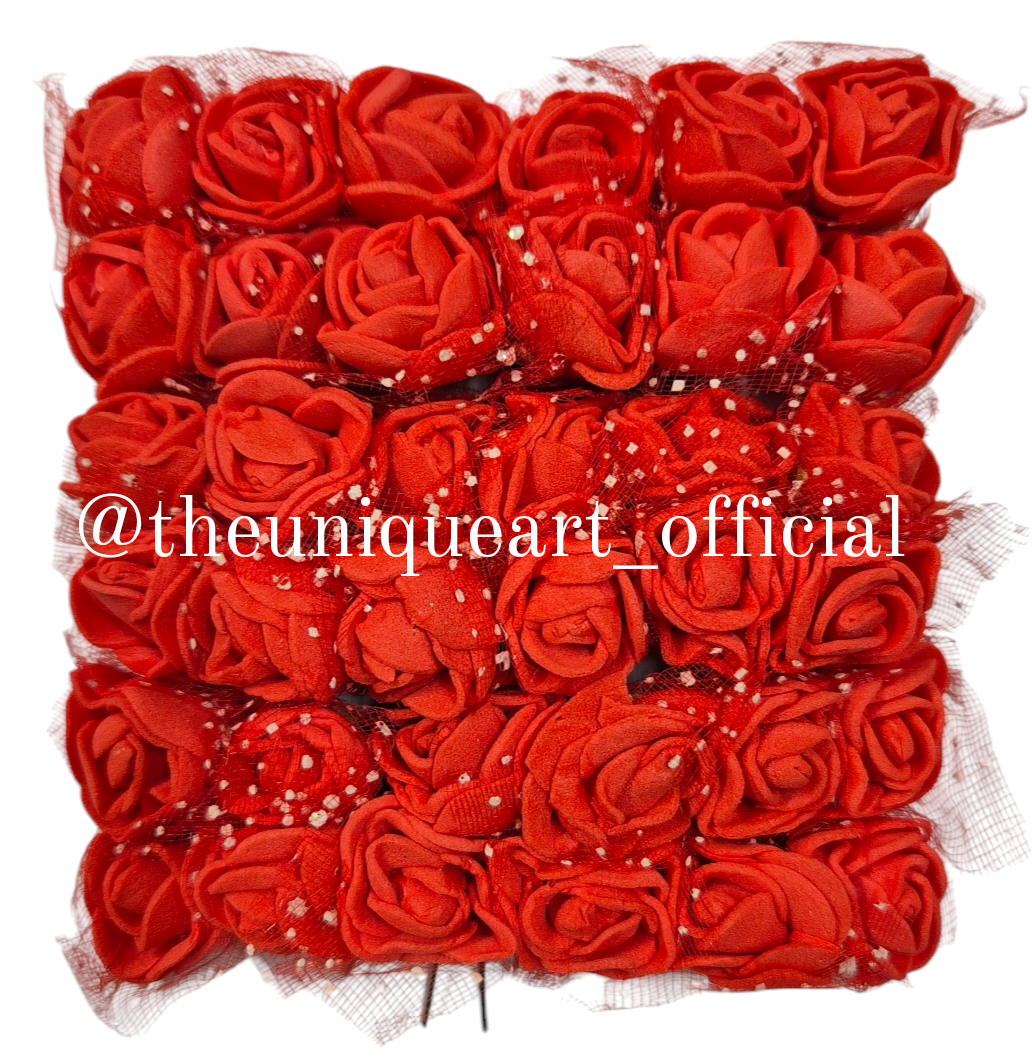 Foam Flower Red (6pcs)