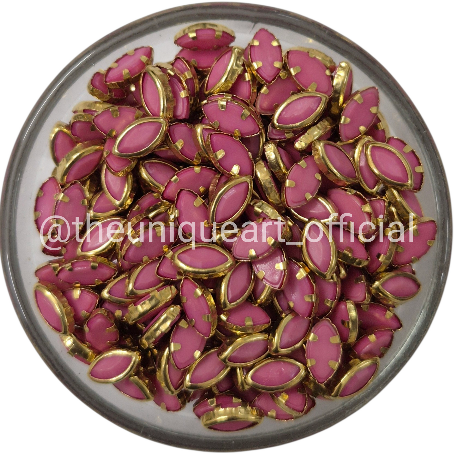 Pastel Dusty Pink Eye 8x4mm