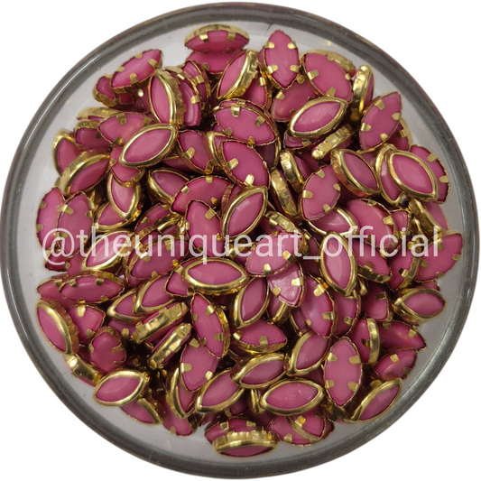 Pastel Dusty Pink Eye 8x4mm
