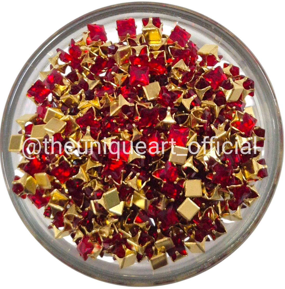 4x4 Red Ad Clip Stone