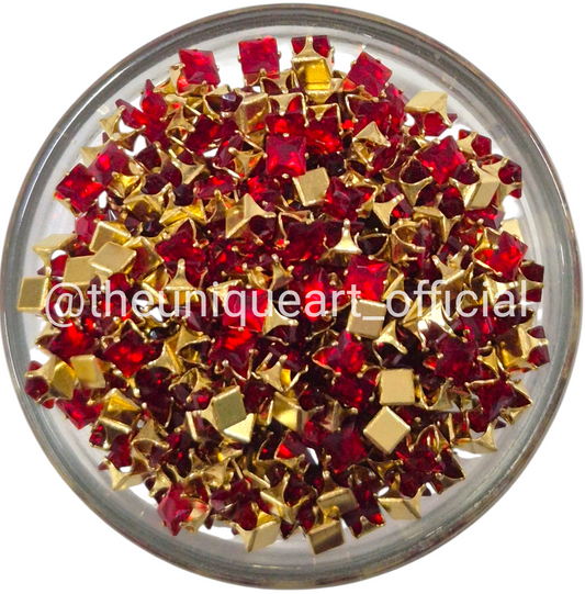 4x4 Red Ad Clip Stone