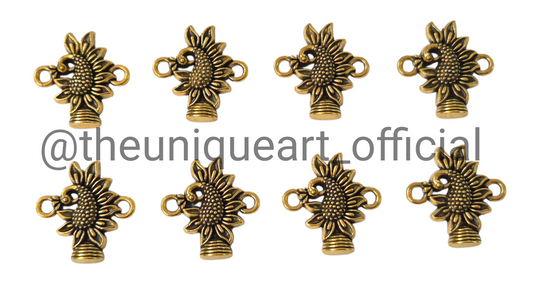 Peacock D4 Gold Charm