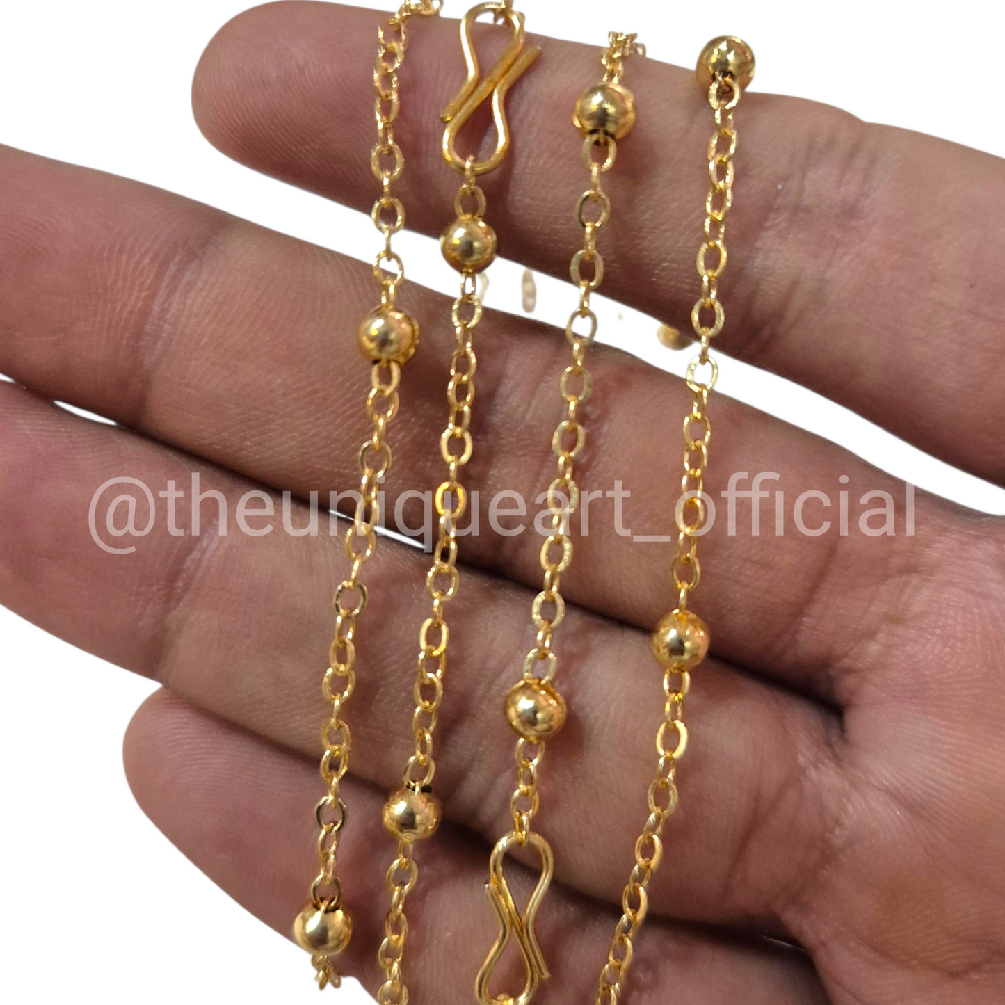 New S Hook Anti Turnish Lacquer Gold Chain