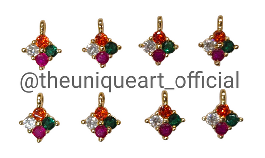 Square Multi Zircon High Quality AD Stone