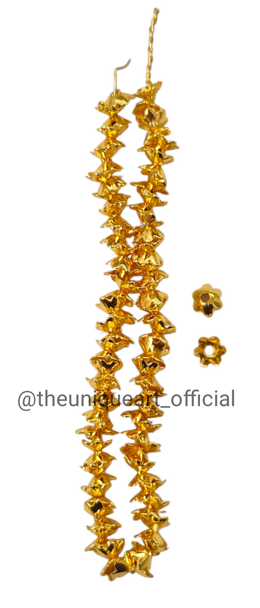 Golden Bead Caps (100pcs)