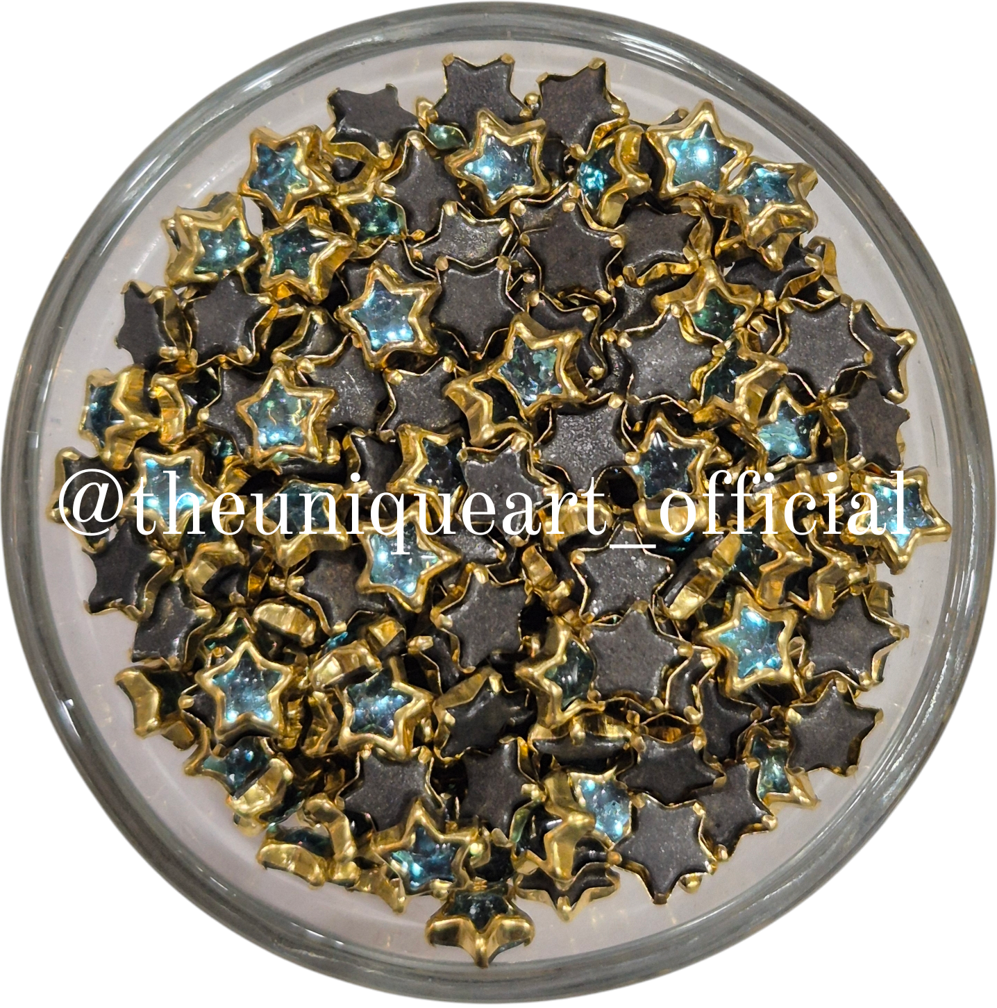 Light Blue Star Glossy