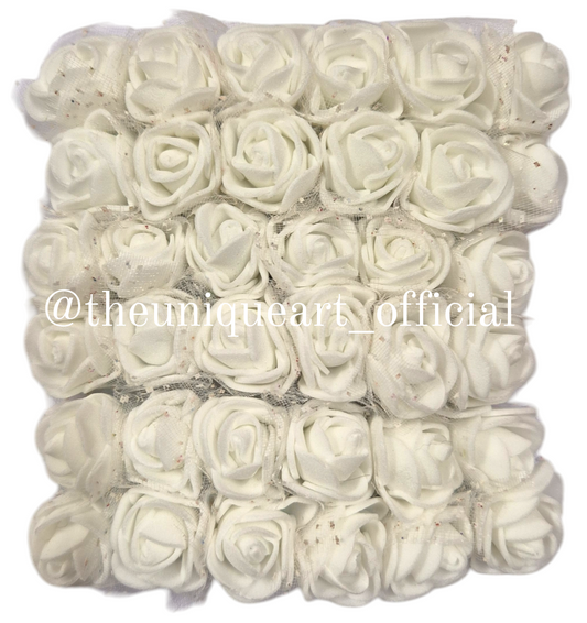 Foam Flower White (12pcs)