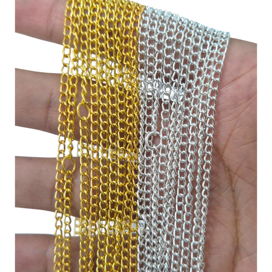 Combo of 2 chains Silver & Golden