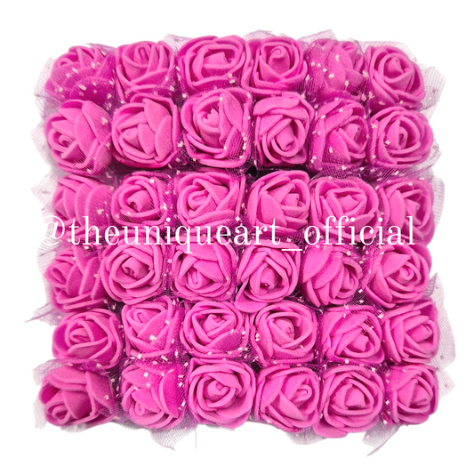 Foam Flower Pink D (12pcs)