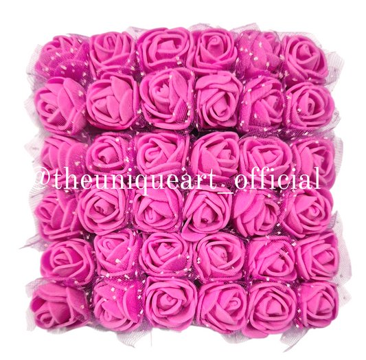 Foam Flower Pink D (6pcs)