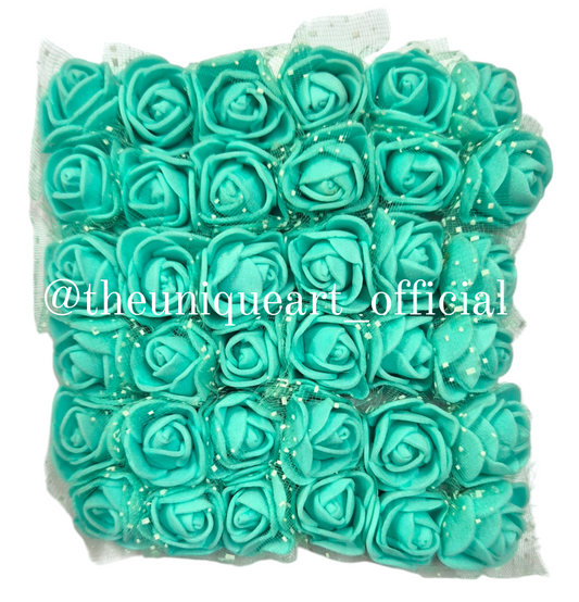 Foam Flower Sea Green (12pcs)