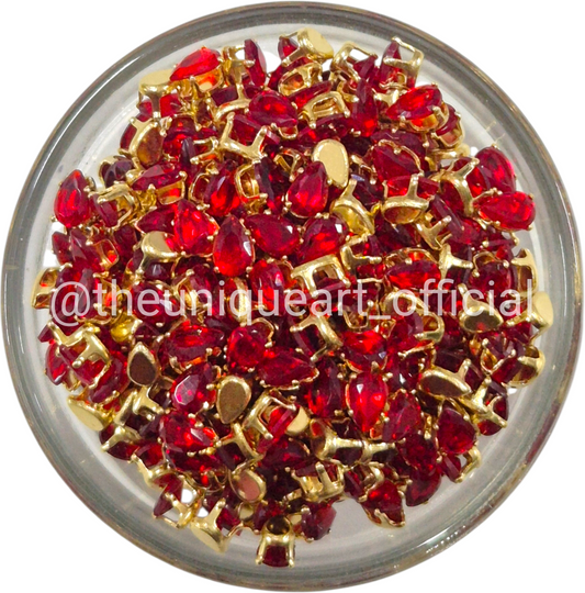 4x6 Drop Red Ad Clip Stone