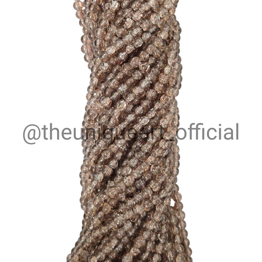 Sand Crackle Glass Beads 8mm