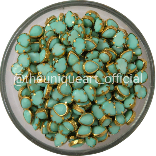 Pastel Sea Green Drop 4x6mm