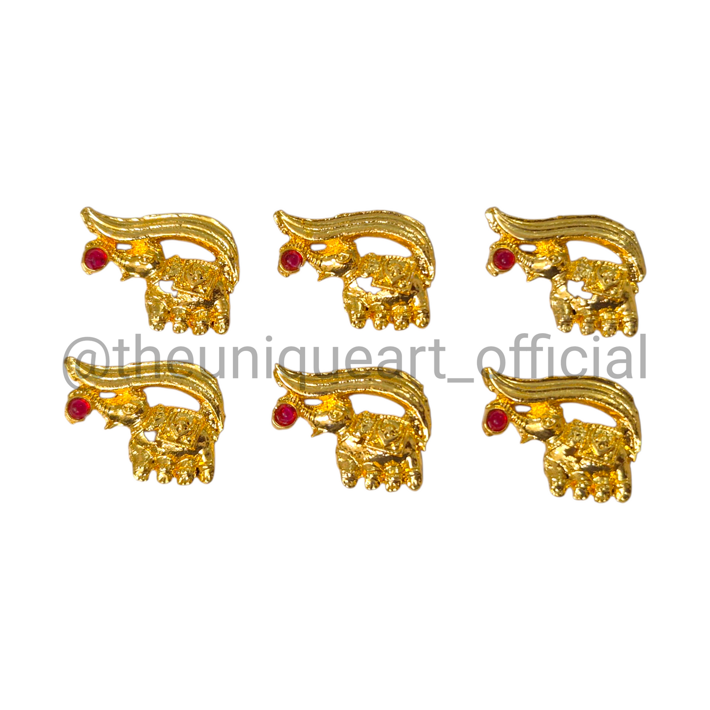 Gold Elephant Flat 15×20mm