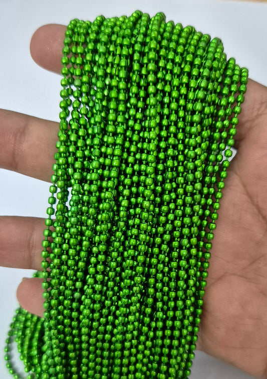 2mm Green Ball Chain