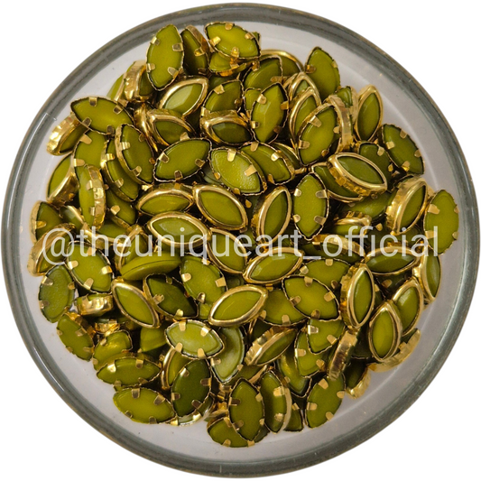 SP Olive Green Eye 8x4mm