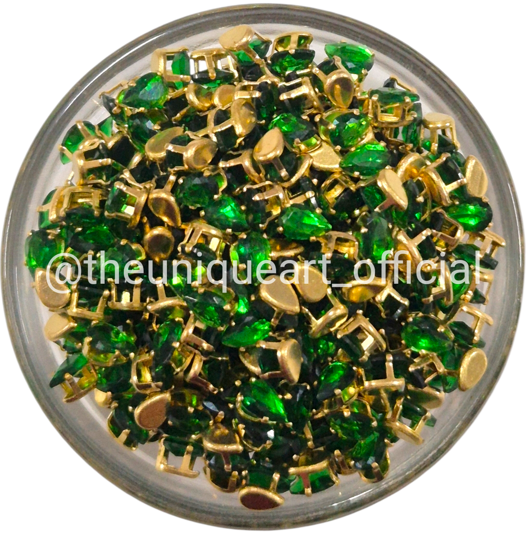 4x6 Drop Green Ad Clip Stone