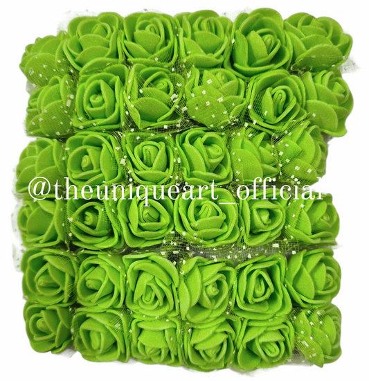 Foam Flower Light Green (6pcs)