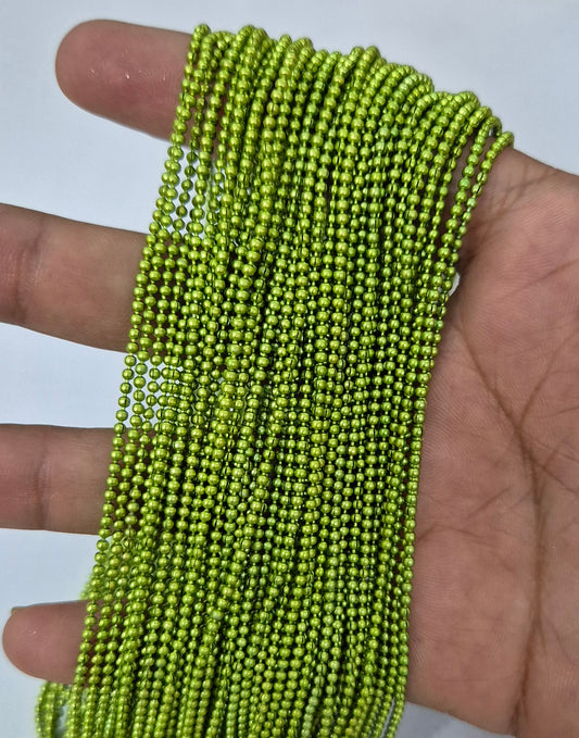 1.5mm Pista Green Ball Chain