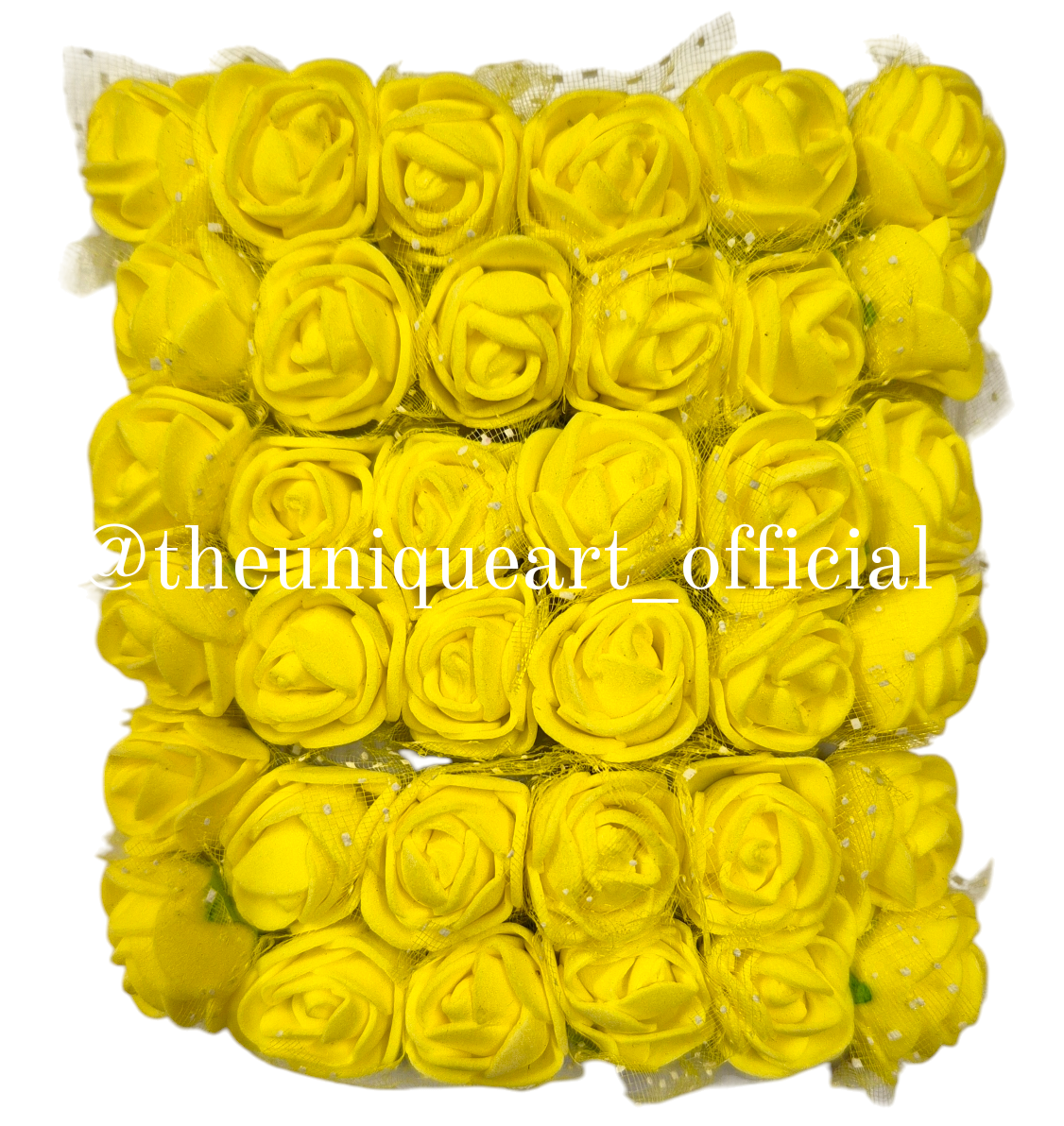 Foam Flower Yellow (6pcs)