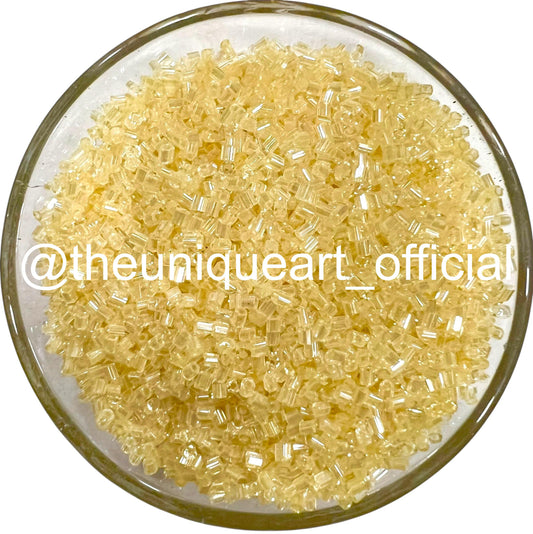 Light Beige Cut Beads